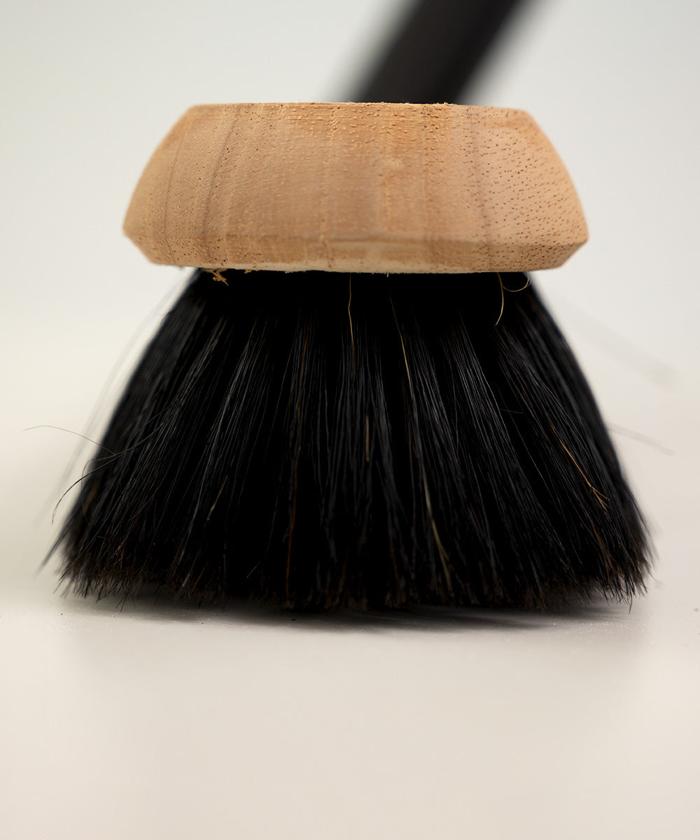 Finest by Hillbrush Wooden Platform Broom With Socket & Handle - Extra Soft